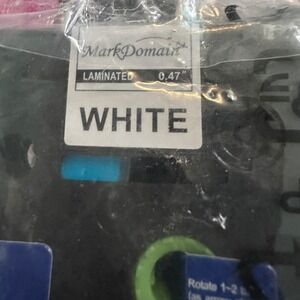 MarkDomain‎ White Laminated Label Tape 0.47" Compatible Label Maker